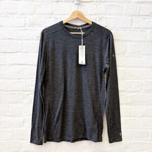 Smartwool || Men's All-Season Merino Wool Crew Long Sleeve Base Layer Gray S NWT